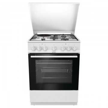 Gorenje GK6B41WD Κουζίνα 71lt με Εστίες Φυσικού Αερίου Π60εκ. Λευκή